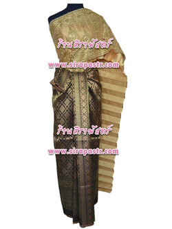 ชุดไทย A2 (สไบฯ+สไบลูกไม้ 3 หลา+ผ้าฯ 4 หลา*แบบจับสด) รายละเอียดในหน้าสินค้า