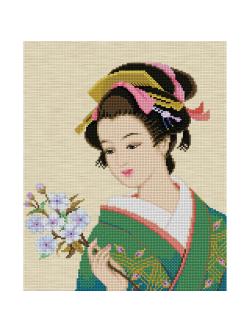 Pinn สาวญี่ปุ่นถือช่อดอกไม้