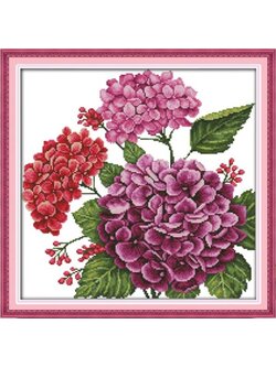 ชุดปักจีน Hydrangeas