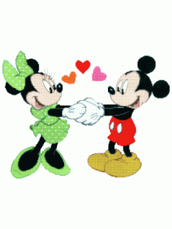 Pinn ชุดปัก มิกกี้และมินนี่พบรัก