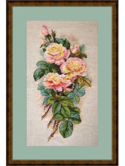 Merejka ชุดปัก Vintage Roses (ผ้าไอด้า)