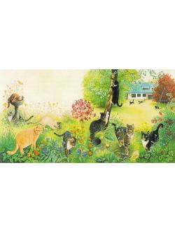 Heaven and Earth ผังลาย All The Cats in The Garden