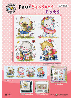 Soda ผังลาย Four Seasons Cats