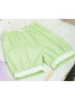 แพทเทิร์นตัดกางเกงเด็กหญิง ขาจั๊ม ขนาด 70, 80, 90