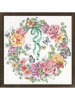 Janlynn ผังลาย Rose Wreath