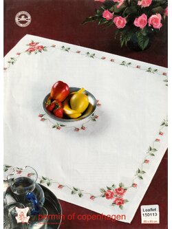 Permin ผังลาย Red Rose Graph for Table