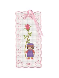 Pinn Bookmark เด็กถือดอกไม้