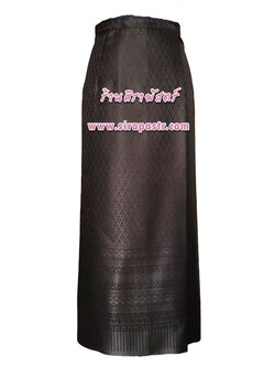 ผ้าถุงป้ายข้าง-สีดำ (เอวใส่ได้ถึง 30 นิ้ว) *รายละเอียดสินค้าในหน้าฯ
