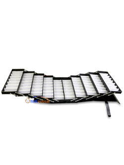 กระเป๋าใส่แว่นตา สไลด์เปิดออกข้าง ใส่แว่นสายตา&แว่นกันแดด ใส่ได้ 80 ตัว มีฝาปิด + ล็อครหัส