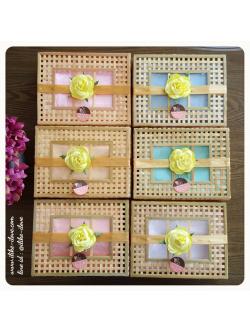 ผ้าแพรขนาด 60*80 นิ้วแพ็คกล่องหน้าต่าง