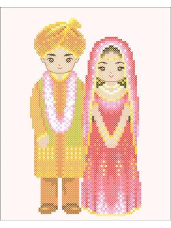 Nattee ชุดปัก บ่าวสาวอินเดีย