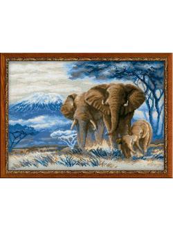 Riolis Elephants in the Savannah