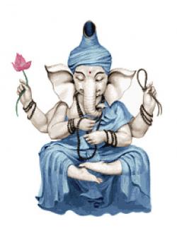 Pinn พระพิฆเนศ (ดอกบัว,บ่วงบาศและลูกประคำ ผดุงคุณธรรม)