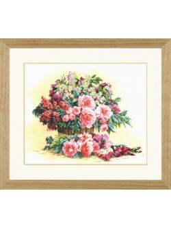 Lanarte ชุดปัก Bouquet of Lilacs and Peonies