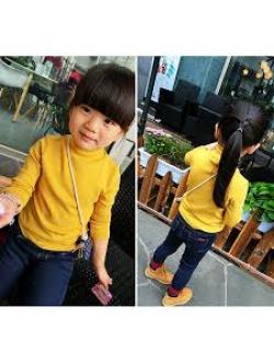 แพทเทิร์นเสื้อคอเต่าเด็ก 1 แพก มี 1 ไซส์ ทำได้ทั้งแขนสั้น แขนยาว มีไซส์ 90,100,110,120,130,140