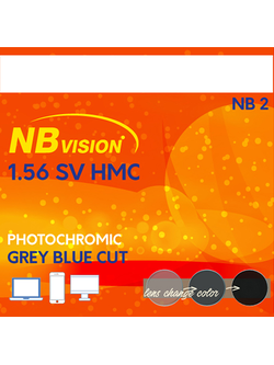 NBvision Lens 1.56 SV HMC Photochromic Grey Blue Cut