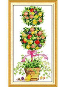 ชุดปักจีน Colorful rich tree