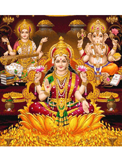 Pinn พระพิฆเนศ พระลักษมี พระสุรัสวดี