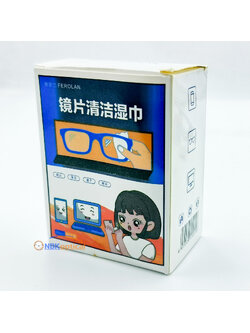 กระดาษสำหรับเช็ดทำความสะอาดแว่นตา พกพาพา