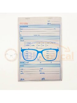 ใบรับงานพีโอเดอร์ประกอบแว่นตา(2ก๊อบปี้)ขายเป็นเล่ม