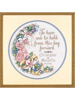 Dimensions ชุดปัก To Have and To Hold Wedding Record