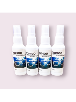 TOP-100 น้ำยาเช็ดเลนส์แว่นตา 4 ขวด