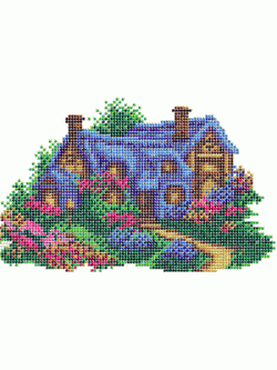 Pinn ชุดปักลูกปัด บ้านซุ้มดอกไม้ฟ้า