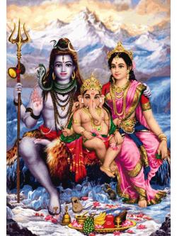 Pinn พระศิวะ พระแม่อุมาและพระพิฆเนศ