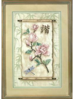 Dimensions ชุดปัก Stamped Cross Stitch Floral Scroll