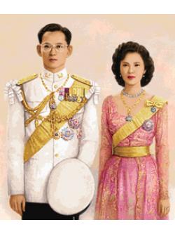 Pinn ในหลวง ร.๙-พระราชินี
