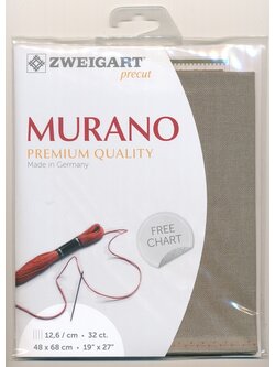 Zweigart Murano 32ct. สี Dark Cobblestone ขนาด 48 x 68 ซม.