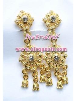 ต่างหู 15 (ต่างหูหนีบ) เพชรสีเทา