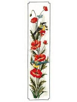 Needlepoise ผังลาย Poppies & Birds
