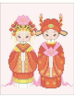 Nattee ชุดปัก บ่าวสาวจีน