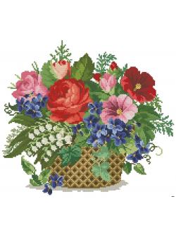 EMS ผังลาย Flower Basket