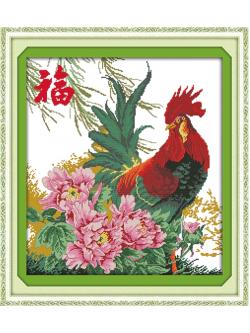 ชุดปักจีน The blessing cock