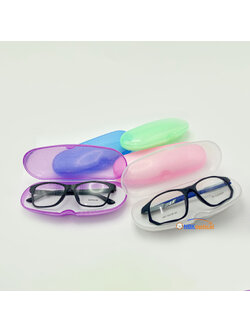 กล่องแว่นพลาสติกใส 002 คละสี