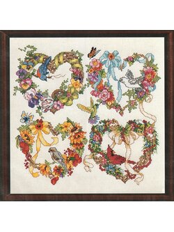 Janlynn ผังลาย Wreath For all Seasons