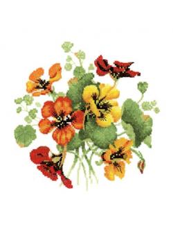 Heritage Crafts ชุดปัก Nasturtium Posy