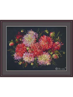 Merejka ชุดปักครอสติช Dahlias