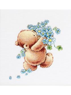 Luca-S Bear with Forget-me-not