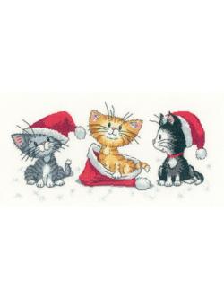 Heritage Crafts ชุดปัก Christmas Kittens