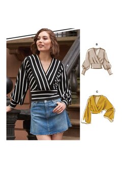 แพทเทิร์นเสื้อป้ายหน้า จั๊มเอว (เลือกแบบและไซส์ที่ตัวเลือกสินค้า)