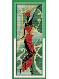 ชุดปักจีน African girl dance