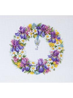 Merejka ชุดปัก Wreath with Irises