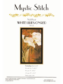 Mystic Stitch ผังลาย White Lilies On Red