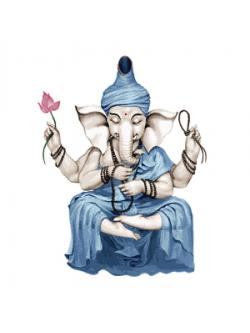 Pinn พระพิฆเนศ (ดอกบัว,บ่วงบาศและลูกประคำ ผดุงคุณธรรม)