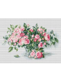 Luca-S Bouquet of Pink Roses