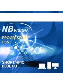 NBvision Lens 1.56 Progressive Short hmc BLUE CUT