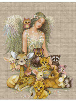 Jasmine ชุดปักครอสติช เทพธิดาแห่งสรรพสัตว์ (Fauna Angel)